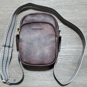 Brown Leather Crossbody Bag for Men Or Women
